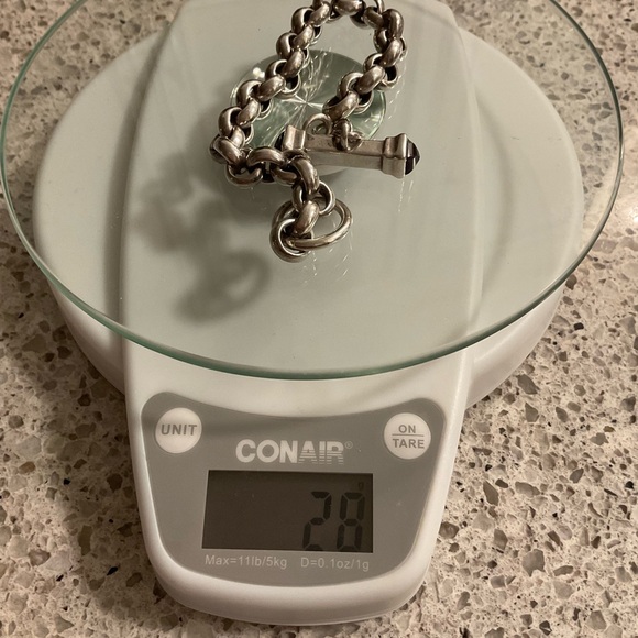 FINAL PRICE, HEAVY, and QUALITY STERLING SILVER and AMETHYST TOGGLE - Picture 10 of 10